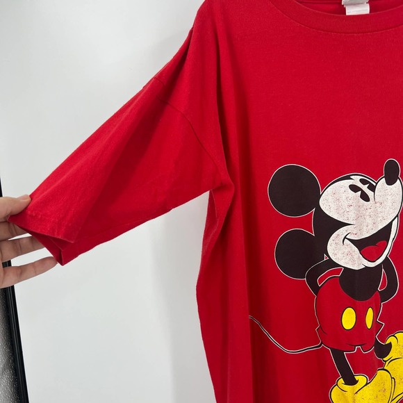Vintage Disney Mickey Mouse CO 90's Y2K Extra Long Sleep Tee One Size S-XL - Picture 11 of 11